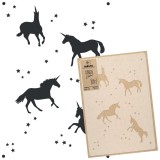 Șablon din plastic reutilizabil // UNICORNII - MEDIU (43x64cm)
