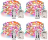 Set de 4 instalatii Stanbow, LED, multicolor, 5 m