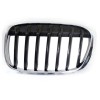 Grila radiator, masca fata Bmw X1 (F48), 06.2015-, parte montare partea stanga, neagra, cu rama cromata, 20X305-1, Aftermarket