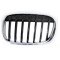 Grila radiator, masca fata Bmw X1 (F48), 06.2015-, parte montare partea stanga, neagra, cu rama cromata, 20X305-1, Aftermarket