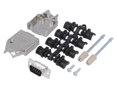 Conector D-Sub 9 pini tată drept foto