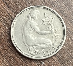 C50 - Moneda foarte veche - Germania - 50 pfennig - 1950 litera F
