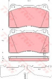 Set placute frana,frana disc MITSUBISHI LANCER Limuzina (CS, CT0) (2000 - 2016) TRW GDB3349