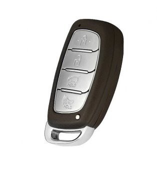 Carcasa cheie Topautochei&amp;reg; pentru Hyundai I30 IX25 IX35 Elantra Sonata Verna Creta Tucson Solaris, 4 butoane, suport pentru baterie foto