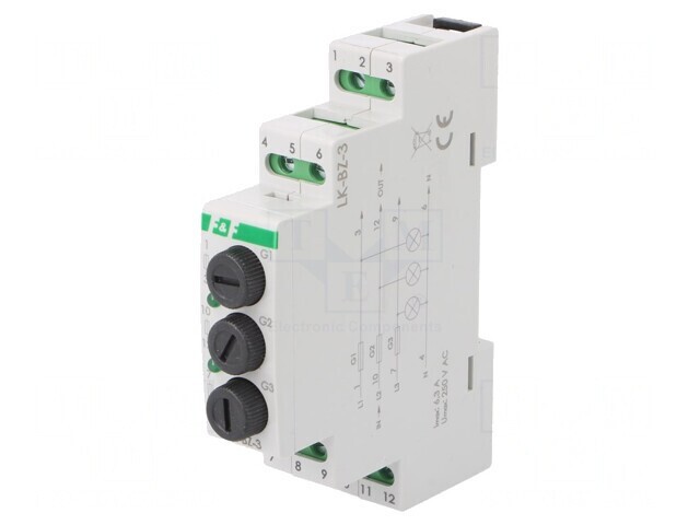 Indicator de Tensiune 3x230V IP20 pentru Șină DIN