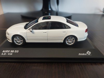 Macheta AUDI S8 D3 5.2L V10 2010 - Solido, scara 1/43, noua. foto
