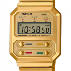 Ceas unisex CASIO Retro Vintage Casual UNX DIG SS GOLD