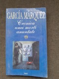 CRONICA UNEI MORTI ANUNTATE - GABRIEL GARCIA MARQUEZ