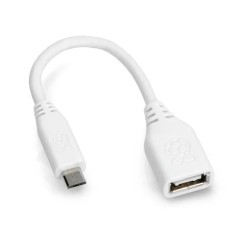 Adaptor OTG MicroUSB pentru RPI Zero Zero W Zero 2 W, alb