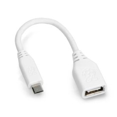Adaptor OTG MicroUSB pentru RPI Zero Zero W Zero 2 W, alb