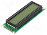 Afișaj LCD 16x2 Alfanumeric STN Pozitiv Galben-Verde RAYSTAR OPTRONICS