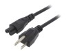 Cablu Alimentare IEC C5 NEMA 5-15 3m Negru 7A