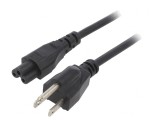 Cablu Alimentare IEC C5 NEMA 5-15 3m Negru 7A
