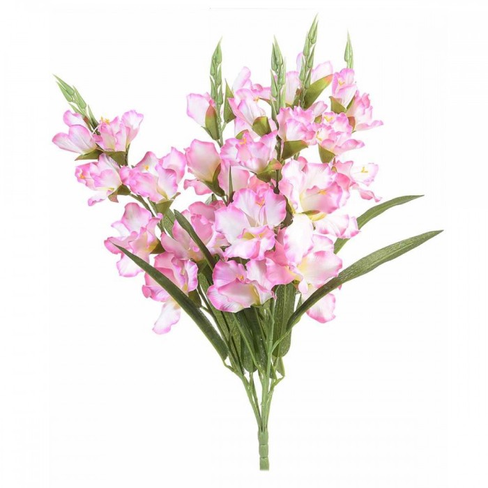 Buchet de flori artificiale gladiole roz 58 H Buchet de flori artificiale gladiole roz 58 H