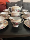 Serviciu complet ceai/cafea porțelan chinezesc vintage, anii '60 &ndash; 15 piese, Impecabil