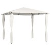 Pavilion cu huse pentru st&acirc;lpi, crem, 3x3x2,6 m, 160 g/m&sup2;