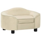 Canapea pentru caini, crem, 67x47x36 cm, plus