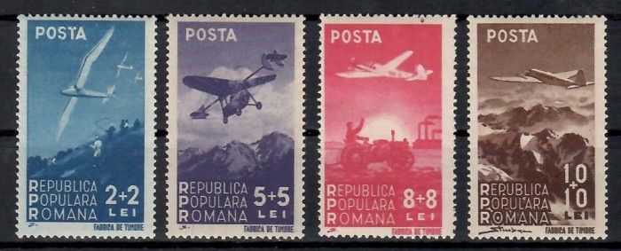 Romania 1948, LP.238 - Aviaţia, sarniera, MH