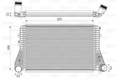 VALEO 818674 Intercooler, compresor foto