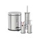 Set de baie Zilan, cos menajer 3 l, perie WC, suport sapun, suport periute