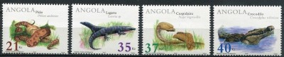 C2552 - Angola 2002 - Reptile 4v.neuzat,perfecta stare foto