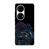 Husa compatibila cu Huawei Nova Y70 model Mushroom cloud, Silicon, TPU, Viceversa, Transparent, Carcasa