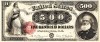 Bancnota 500 Dolari 1880 USD - Reproducere 1:1 - Colectie/Display - Replica Bancnote Dolari America