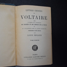 Louis Moland - Lettres choisies de Voltaire primul volum