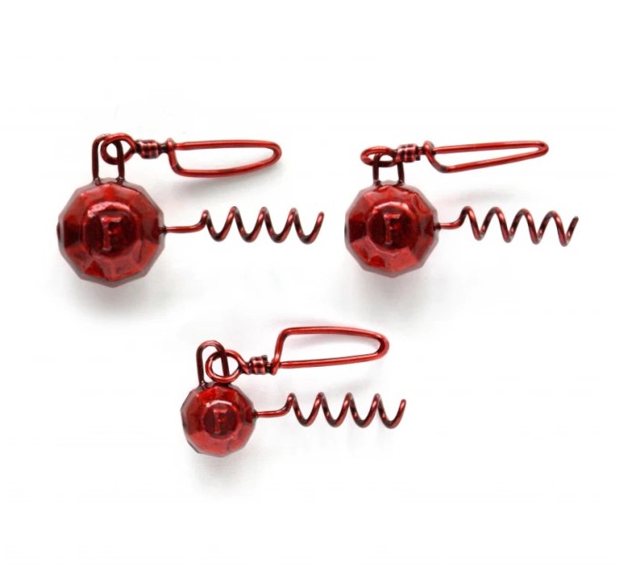 Plumb Fanatik Tirbușon fațetat Red 22gr / 3buc