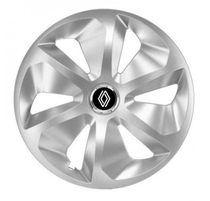 Set 4 capace roti pentru Renault Nou, model Roco Gray, R15