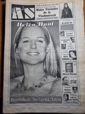 ziarul formula as 25 octombrie - 1 noiembrie 1999 - mircea florian, sting , maica veronica de la vladimiresti foto