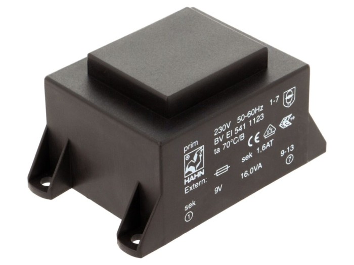 Transformator &icirc;ncapsulat 16VA 230V 9V