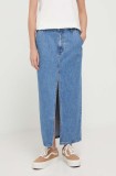 Abercrombie &amp; Fitch fustă din denim maxi, dreaptă