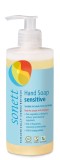 Sapun lichid Sonett Sensitive Ecologic 300ml - Delicate, fara parfum, pentru maini/fata/corp, Vegan