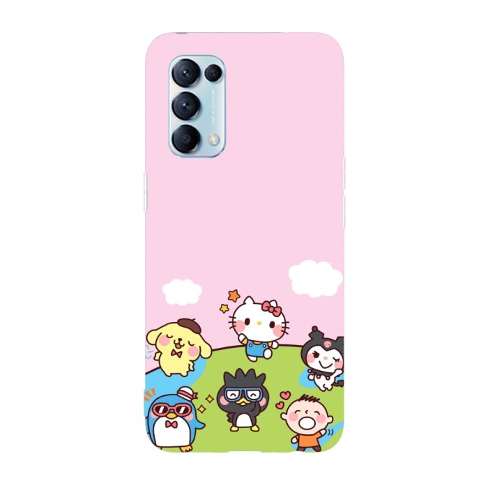 Husa compatibila cu Oppo A54s, Viceversa, model Hello kitty world, Silicon, TPU