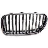 Grila radiator Bmw Seria 5 (F10/F11), 12.2009-, stanga, crom/crom/negru, 51137203649, 201905-1