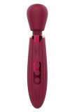 Vibrator Wand Glam, 8 Moduri Vibratii, Silicon, USB, Rosu Inchis, 20.5 cm