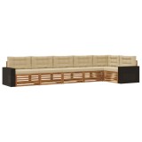vidaXL Set de canapele de exterior 6 pcs Natural și Bej 3383426