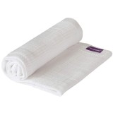 Cumpara ieftin Paturica din bumbac 120 x 140 cm- White Clevamama 3457 for Your BabyKids