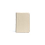 CSB Large Print Compact Reference Bible, Gold Leathertouch