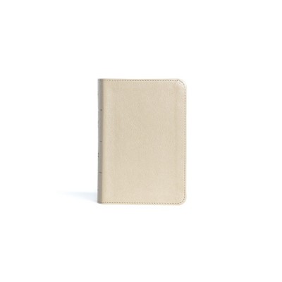 CSB Large Print Compact Reference Bible, Gold Leathertouch foto