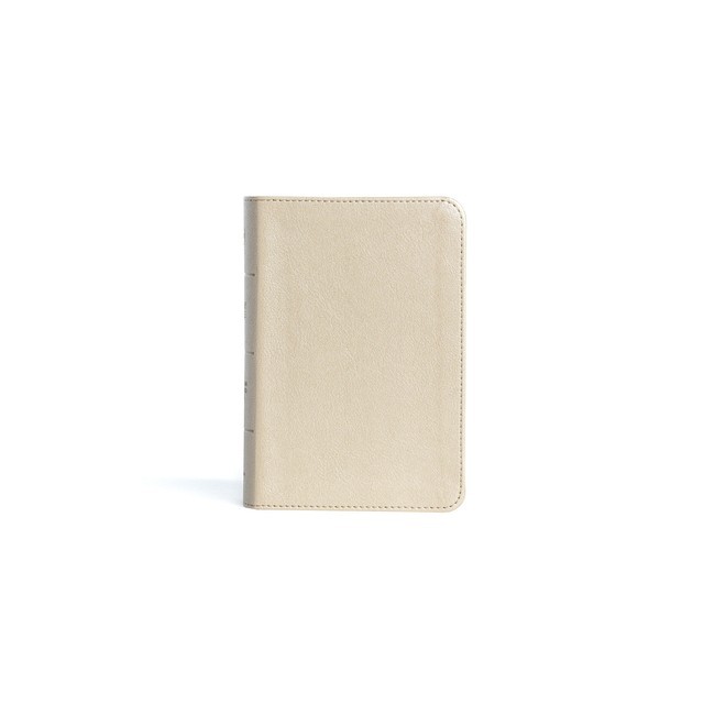 CSB Large Print Compact Reference Bible, Gold Leathertouch