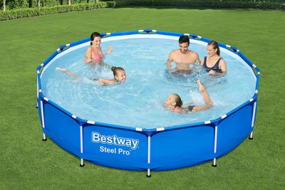 Piscina Bestway Familie Copii Rotunda Gradina Cadru Metal 305 x 76cm foto