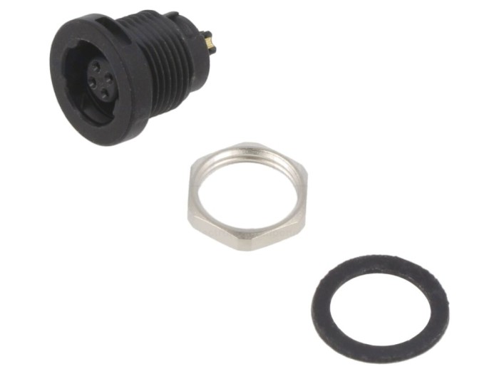 Conector Circular 4 Pin 125V Soclu Mamă Push-Pull