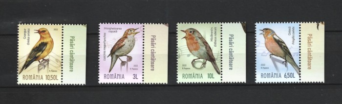 ROMANIA 2022 - PASARI CANTATOARE, MNH - LP 2391