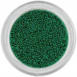 Perle decorative - verde smarald, 0,5mm