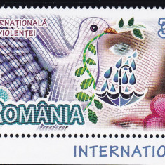 ROMANIA 2009 LP 1847 ZIUA INTERNATIONALA A NONVIOLENTEI SERIE MNH