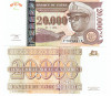 Zair 20 000 Noveaux Zaires Mobutu 1996 P-73 UNC RARA
