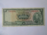 Rară! Venezuela 20 Bolivares 1972