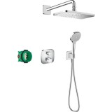 SISTEM DUS INCASTRAT CROMA E 280 1JET ECOSTAT E TERMOSTATIC CROM
